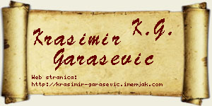 Krasimir Garašević vizit kartica